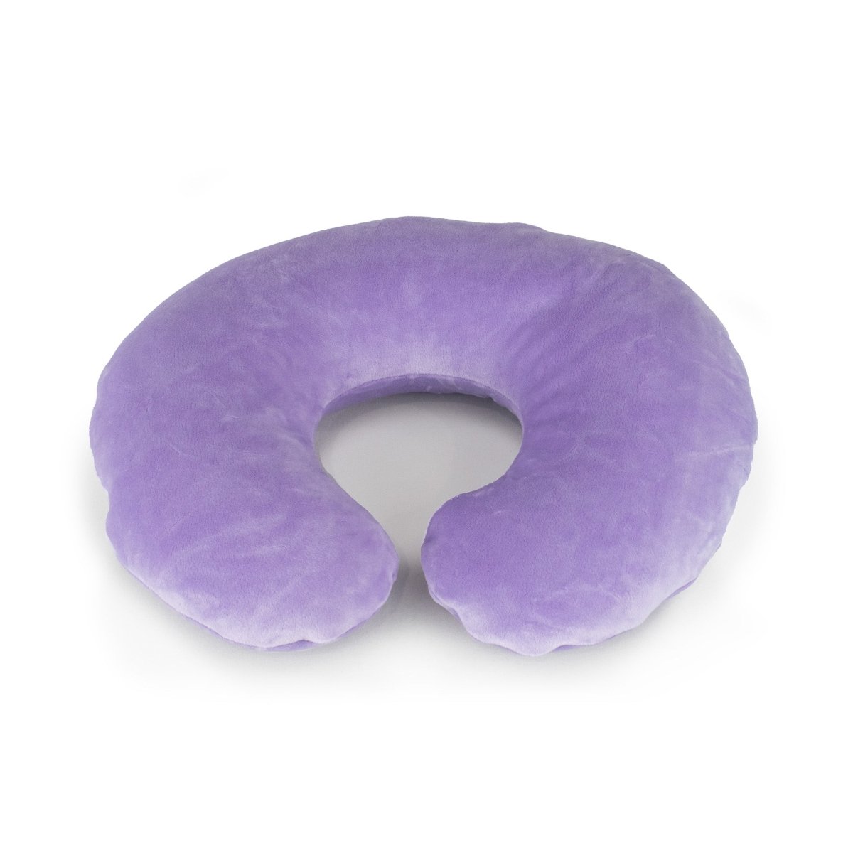 The Starlight Carrie 2-in-1 Travel U-Neck Pillow, a cozy purple pillow made from high-quality materials, is displayed against a white background.