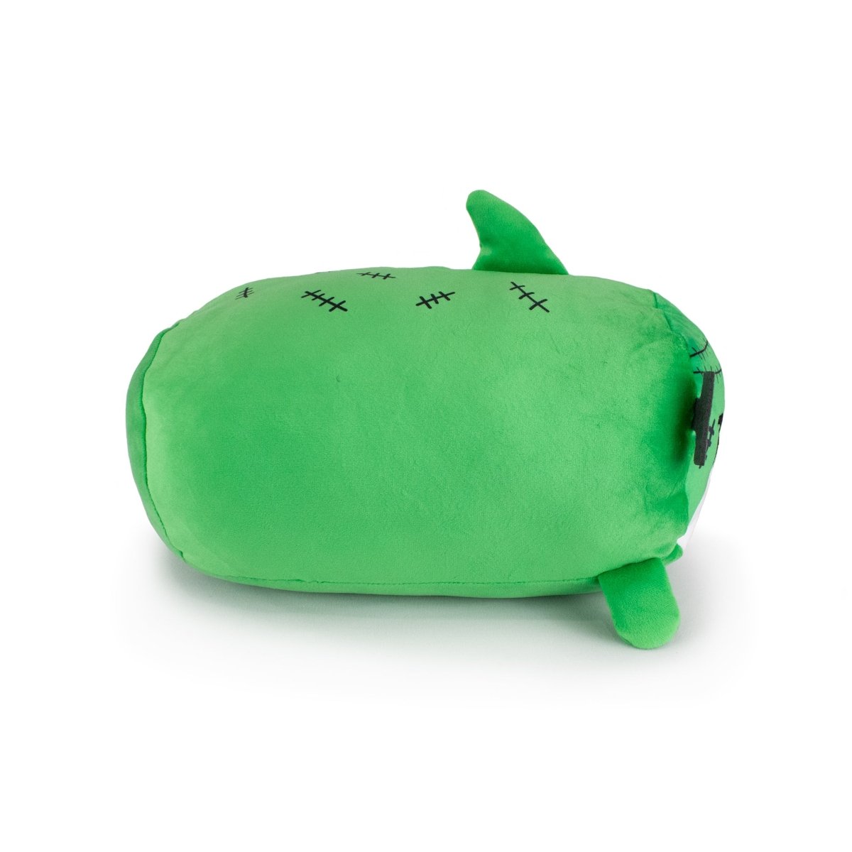 A sensory plush toy called Vic the Monster Shark, featuring a soft shark design with playful stitched details, perfect for tactile fun.