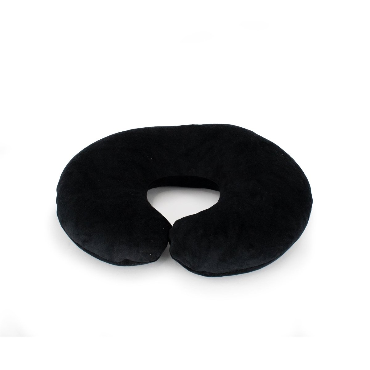 The Starlight Pandy 2-in-1 Travel U-Neck Pillow, in black and U-shaped, is displayed against a white background.