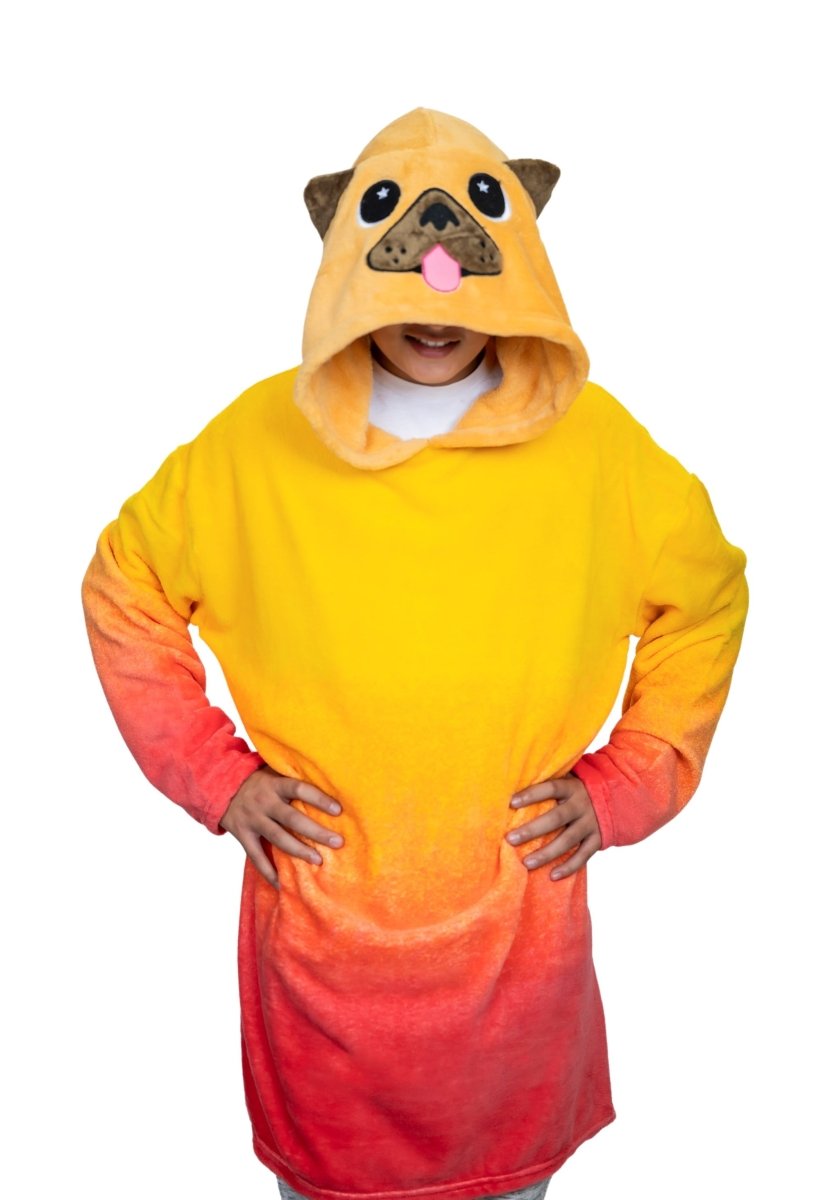 Pug Hooded Blanket – Moosh-Moosh - Main Image
