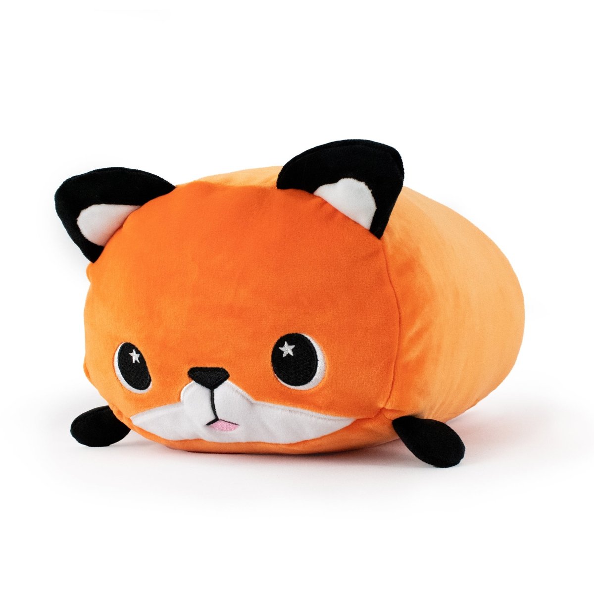 Front View - Orange Fox stuffed animal plushie with cute ears and little arms