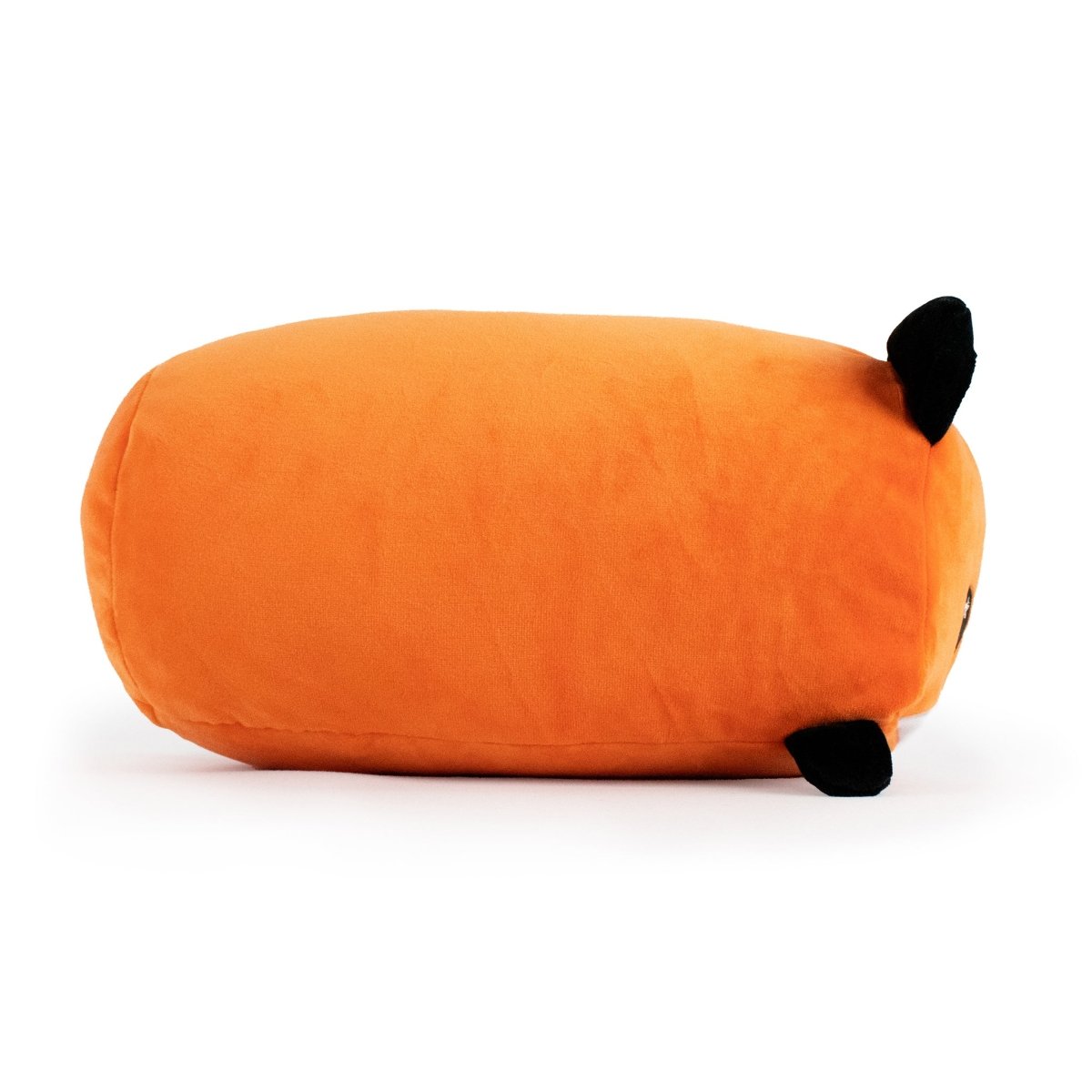 Side View - Orange Fox stuffed animal plushie with cute ears and little arms