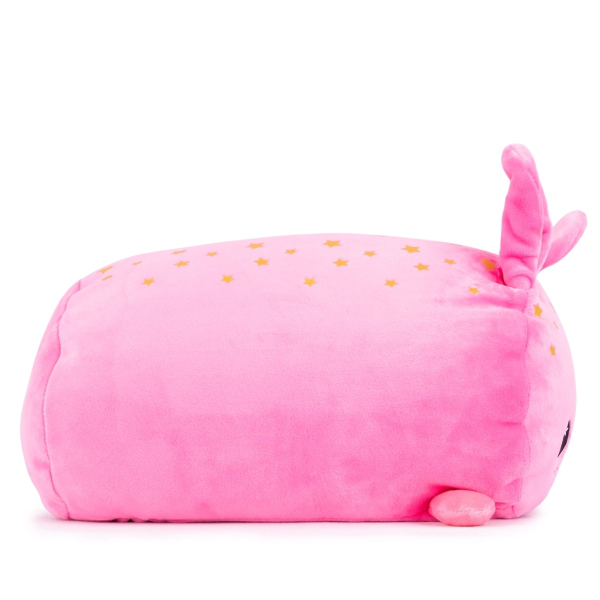 Celeste the Bunny Plushie is crafted from ultra-soft plush, featuring two small flippers and a short horn. Its back boasts small yellow stars, making it an ideal Easter basket companion for little ones.