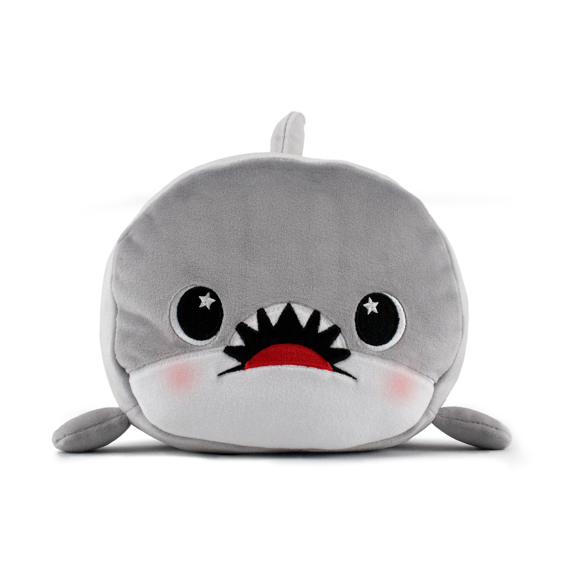 Crush the Gray Shark Plushie – Moosh-Moosh - Main Image
