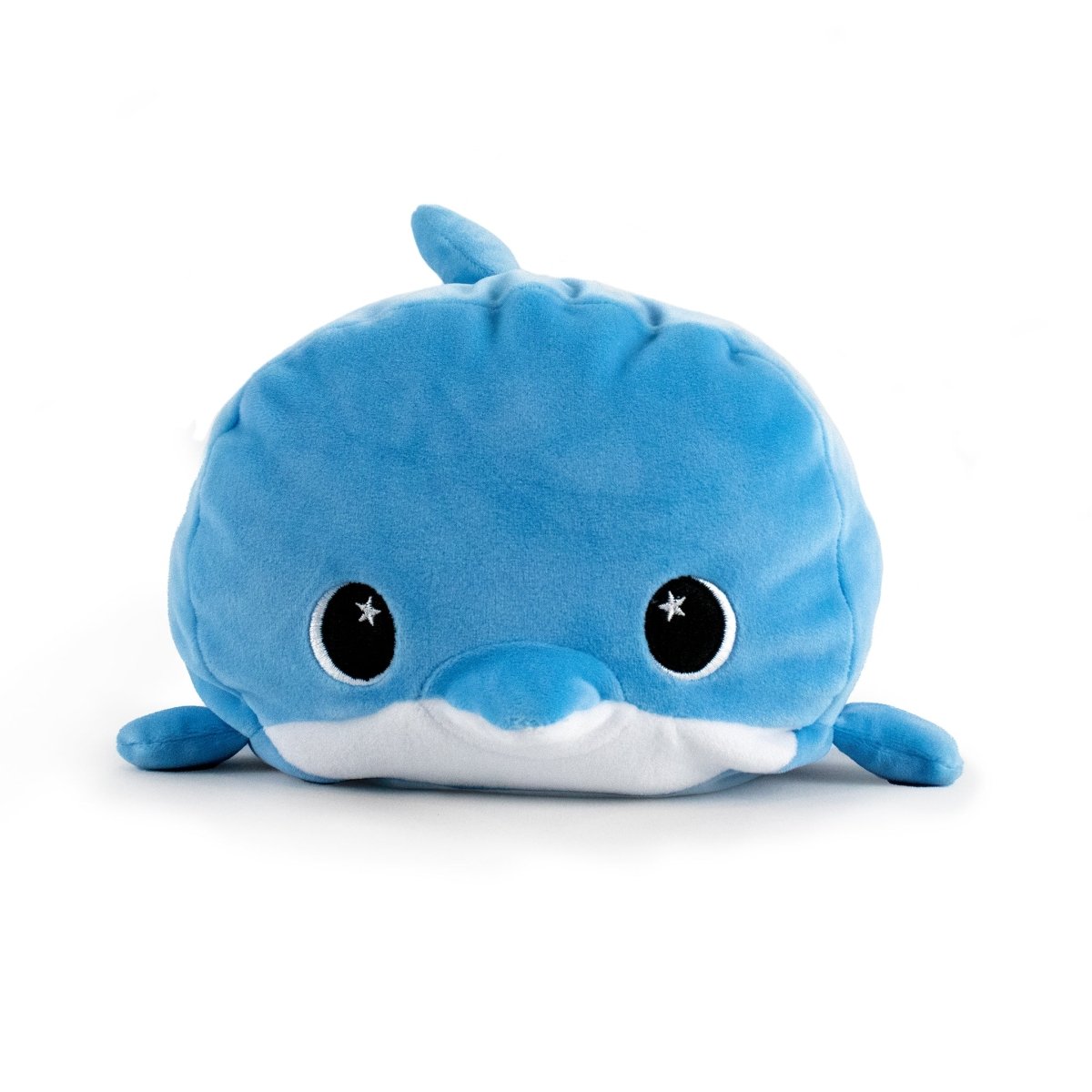 Blue Dolphin soft plush stuffed animal pillow plushie for cuddling and sleeping