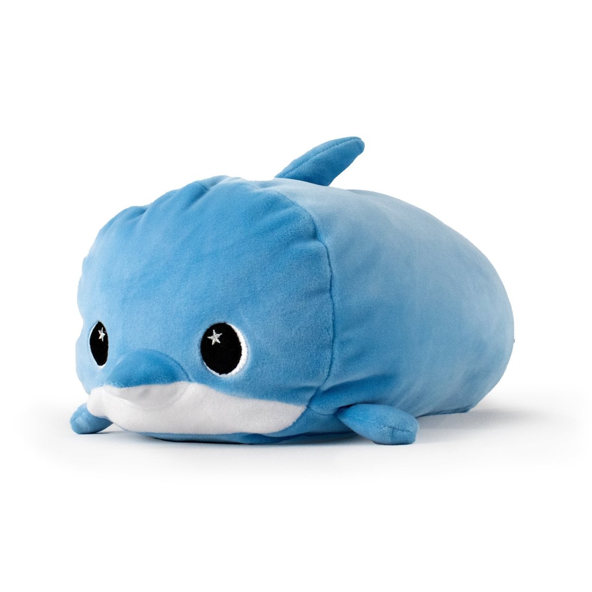 Blue Dolphin soft plush stuffed animal pillow plushie for cuddling and sleeping