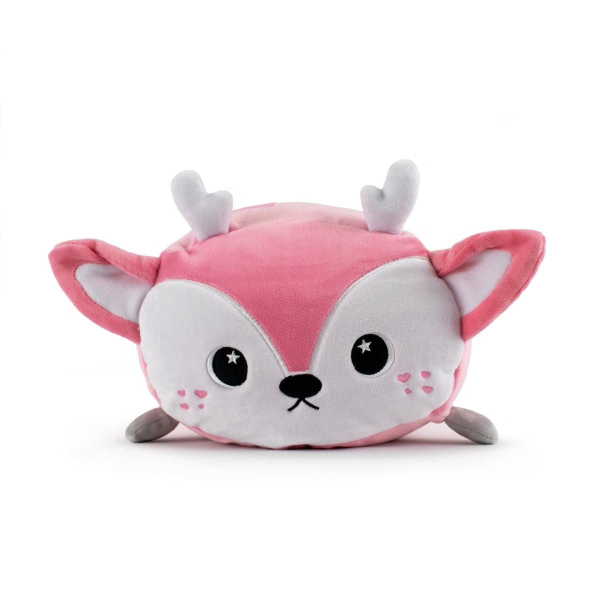 Pink Deer soft plush stuffed animal pillow plushie for cuddling and sleeping