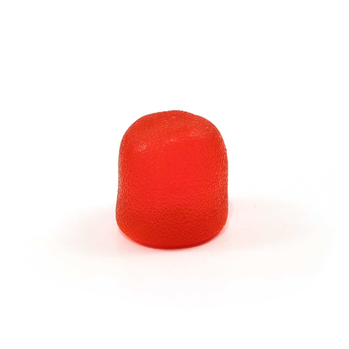 A single Sugah-mals Gumdrops candy from Bubblegum's Favorite Toy sits upright on a plain white background, its textured cube shape resembling a colorful sensory stress relief toy.