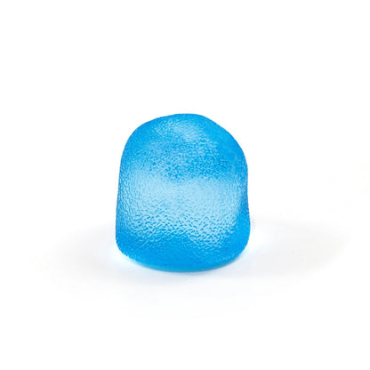 A Bubblegum's Favorite Toy - Sugah-mals Gumdrops blue candy with a textured surface sits on a white background, resembling a cute stress relief toy or squishy cube.