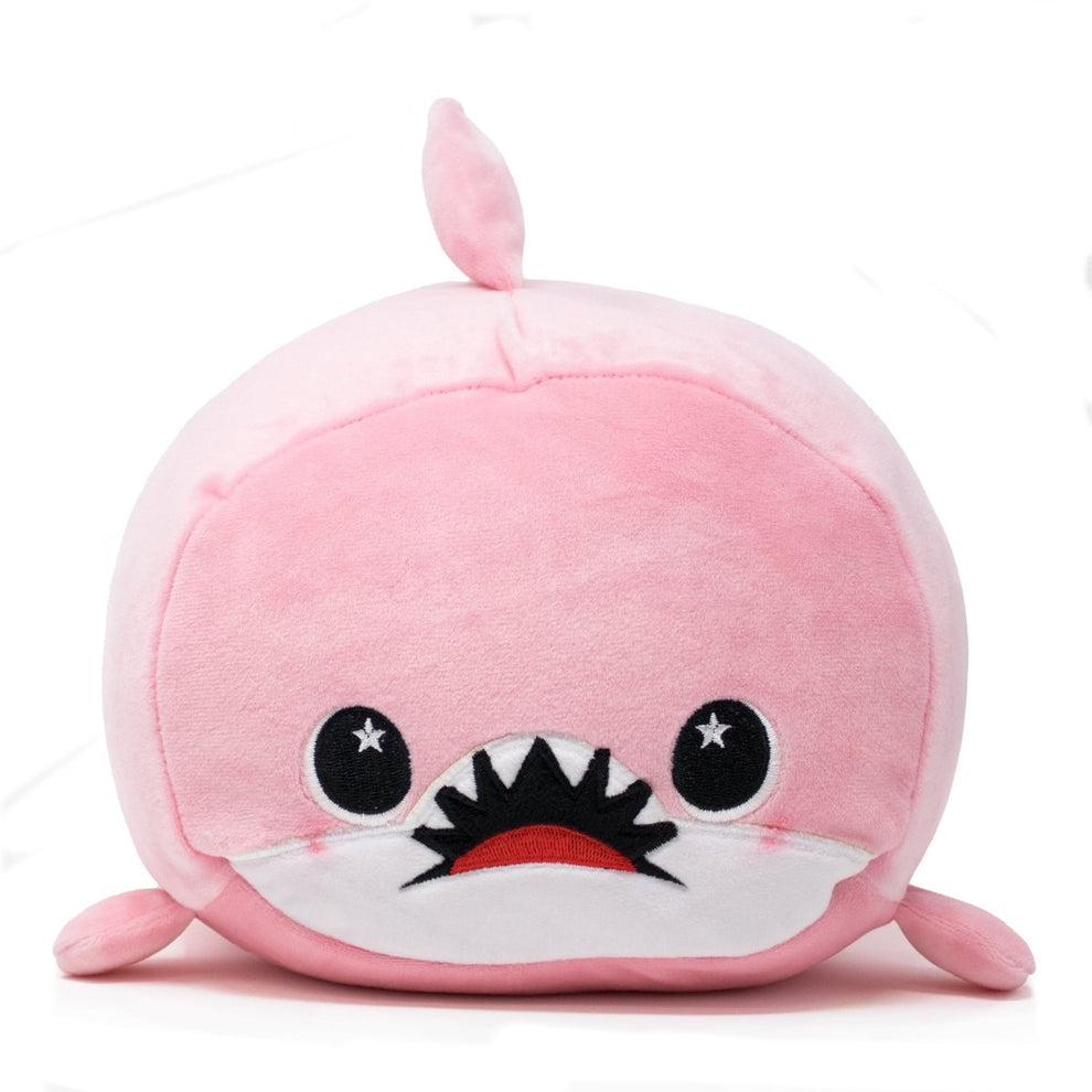 Nibbler the Pink Shark Plushie – Moosh-Moosh