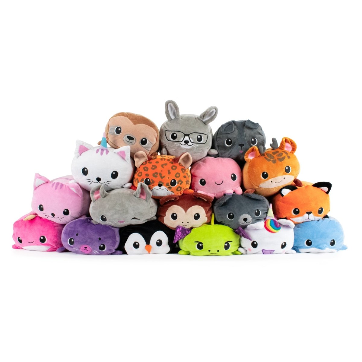 Group photo of the series that this cute soft plush stuff animal pillow belongs to