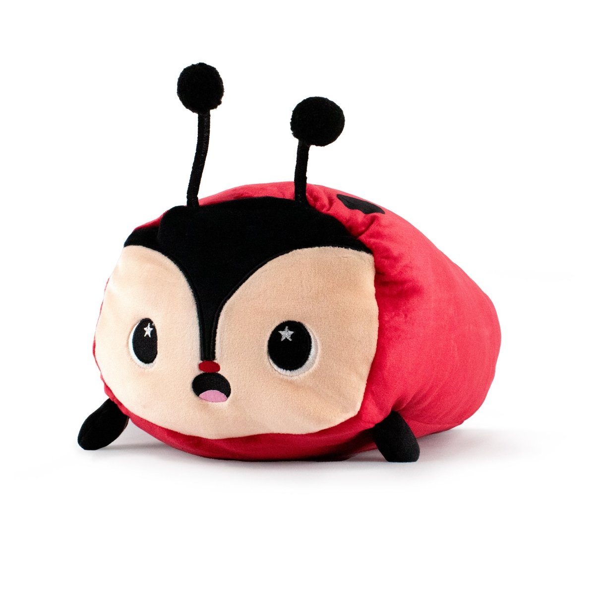 Red Ladybug soft plush stuffed animal pillow plushie for cuddling and sleeping