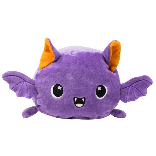 Purple Bat Stuffed Animal with Orange Ears