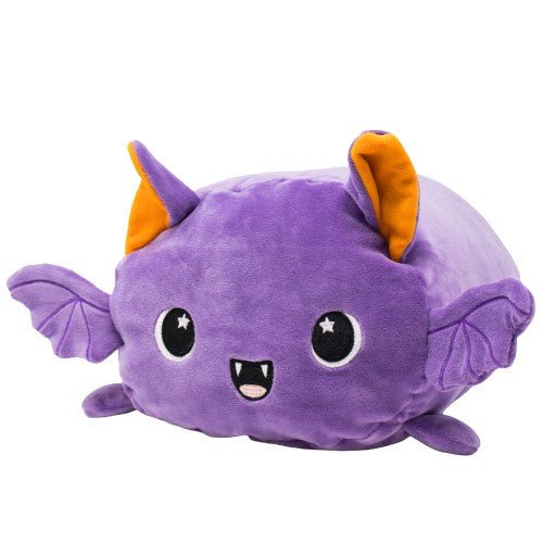 Purple Bat Stuffed Animal with Orange Ears