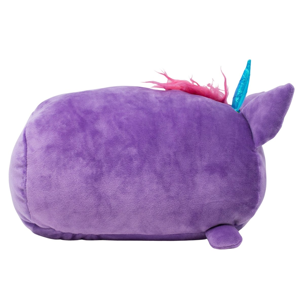 Purple Unicorn Stuffed Animal with Rainbow Hair
