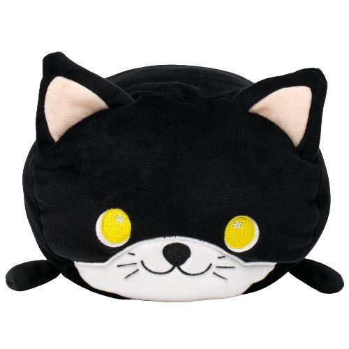Black Cat Stuffed Animal with Yellow Eyes